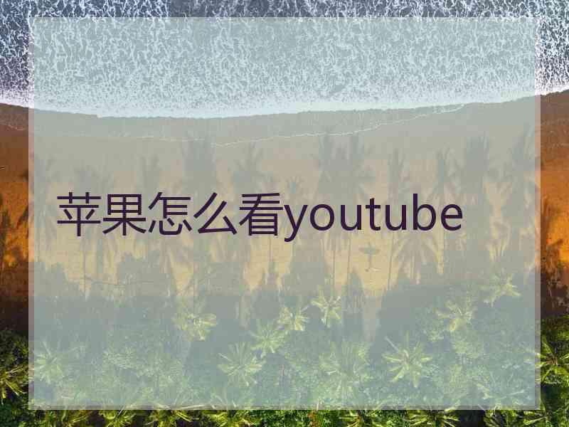 苹果怎么看youtube 苹果怎么看youtube