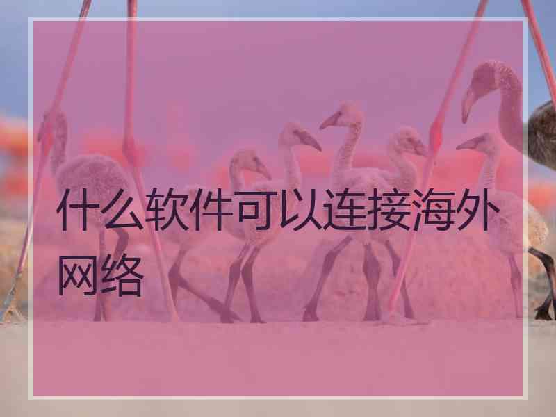 什么软件可以连接海外网络 什么软件可以连接海外网络