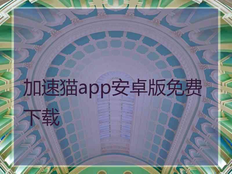 加速猫app安卓版免费下载 加速猫app安卓版免费下载