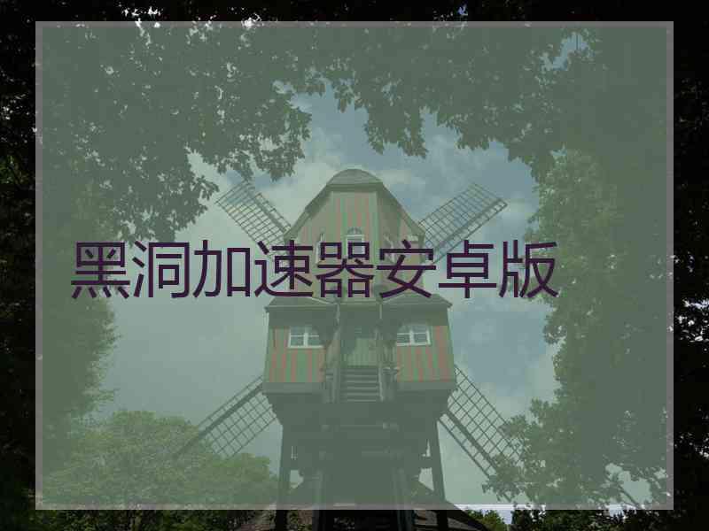黑洞加速器安卓版 黑洞加速器安卓版