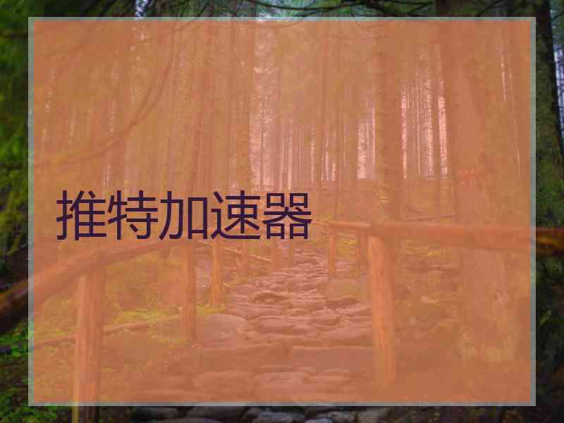 推特加速器 推特加速器