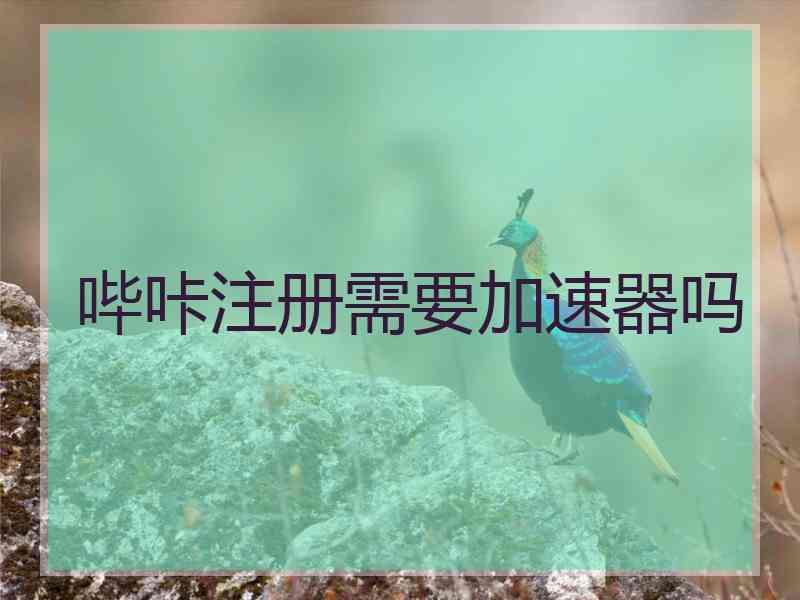 哔咔注册需要加速器吗