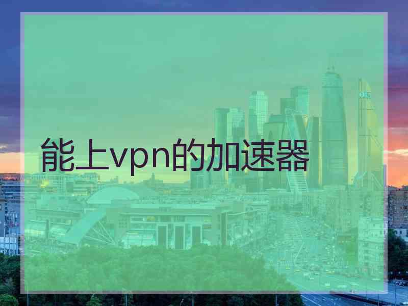 能上vpn的加速器