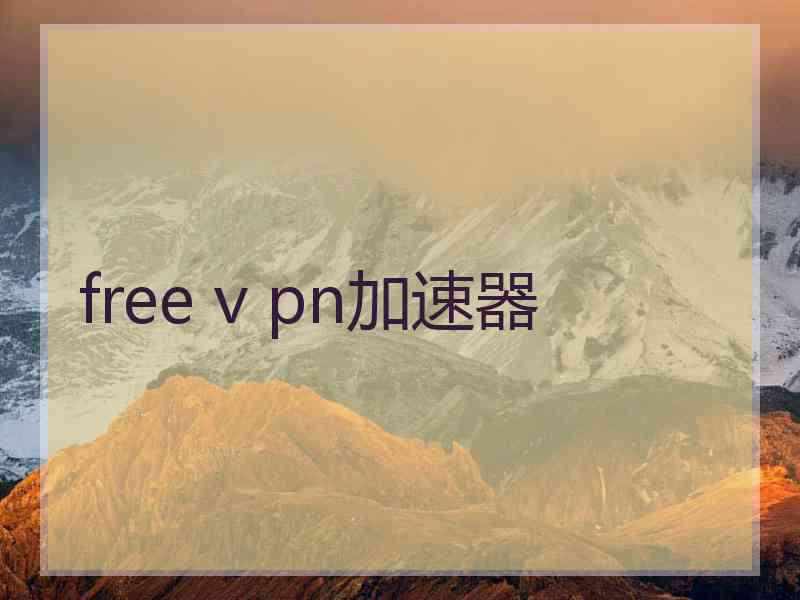 free v pn加速器