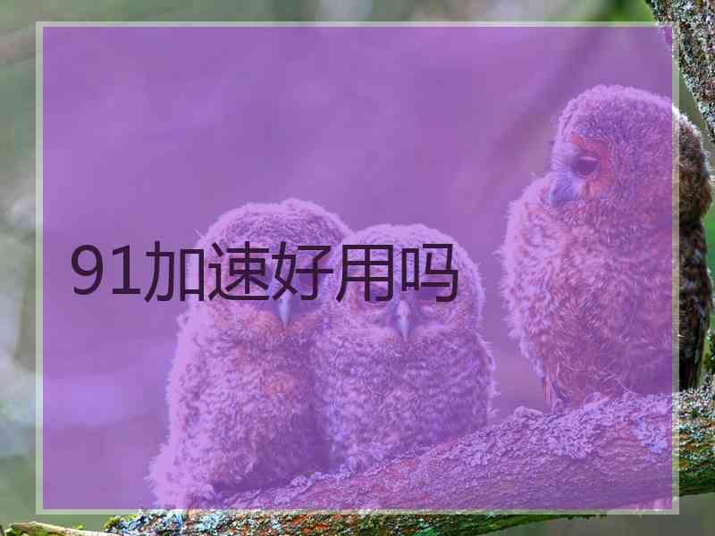 91加速好用吗