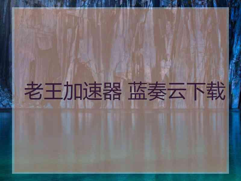 老王加速器 蓝奏云下载