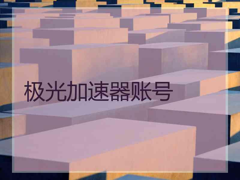 极光加速器账号