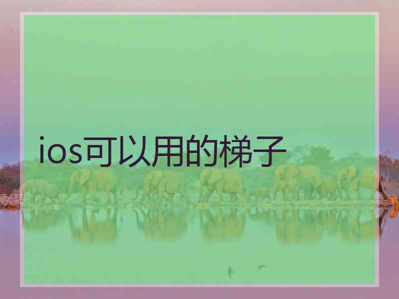 ios可以用的梯子