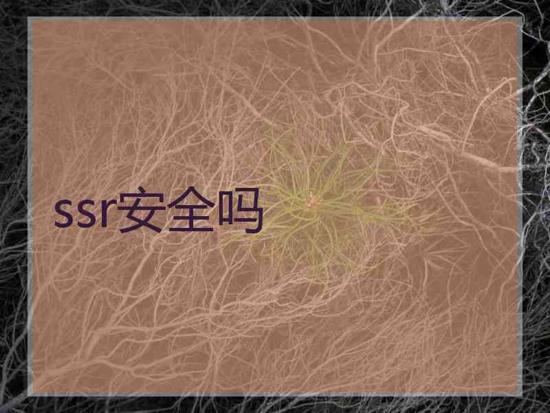 ssr安全吗