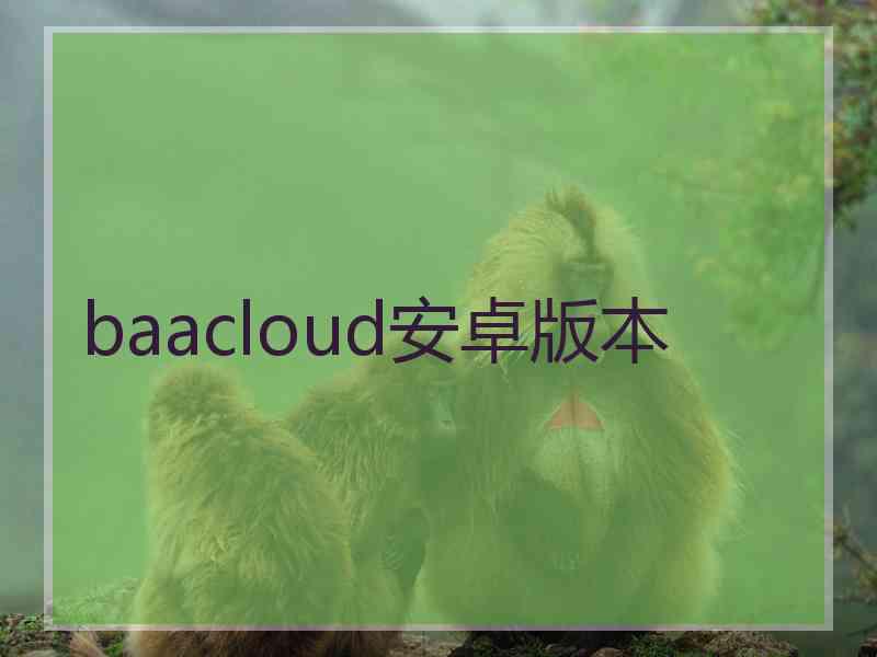baacloud安卓版本