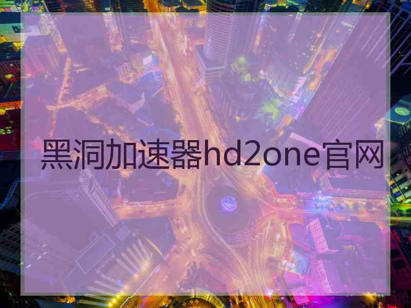 黑洞加速器hd2one官网