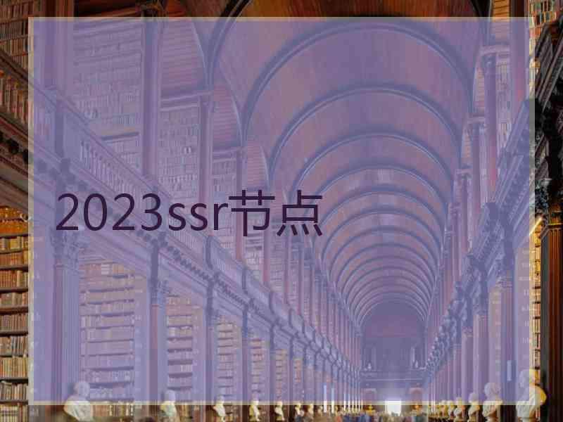 2023ssr节点