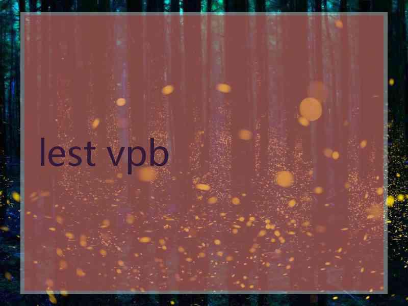 lest vpb