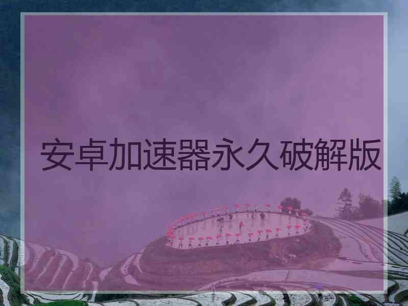 安卓加速器永久破解版