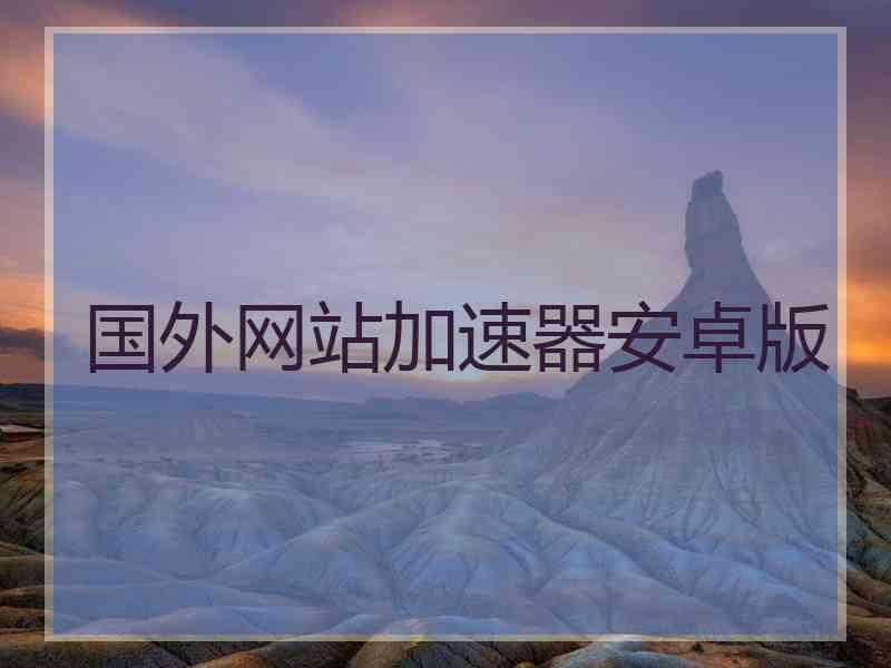 国外网站加速器安卓版