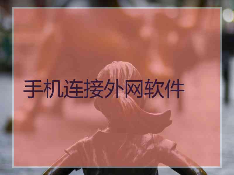 手机连接外网软件