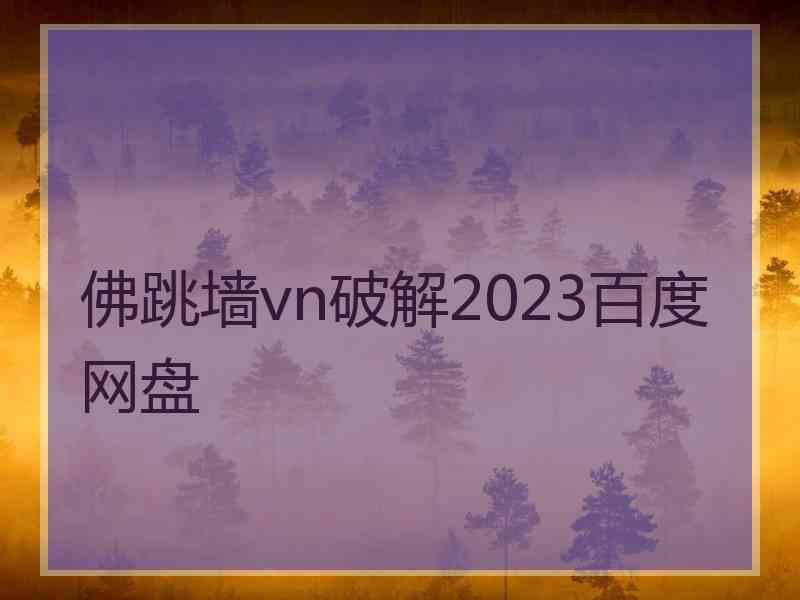 佛跳墙vn破解2023百度网盘