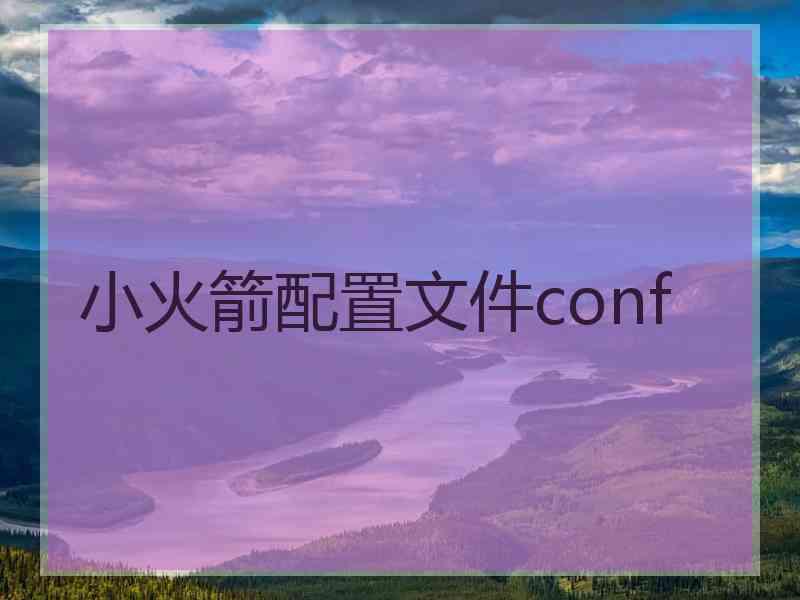 小火箭配置文件conf