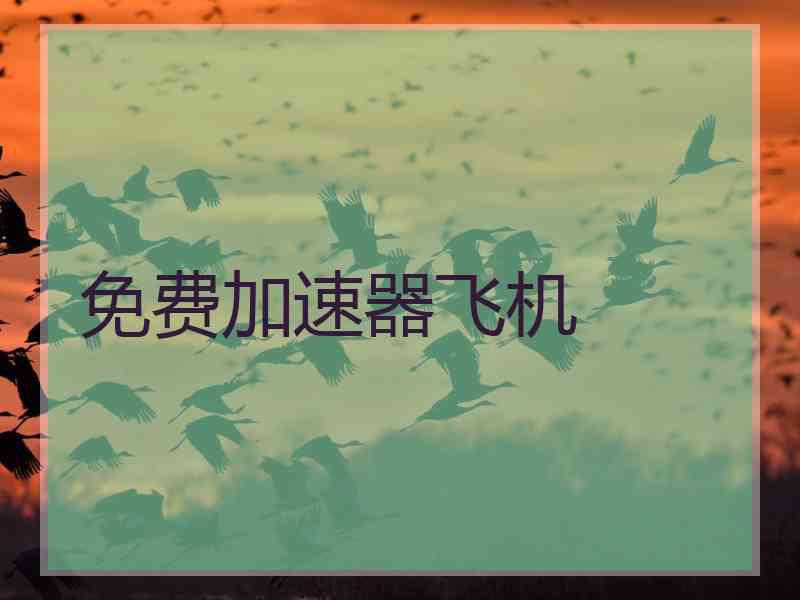 免费加速器飞机