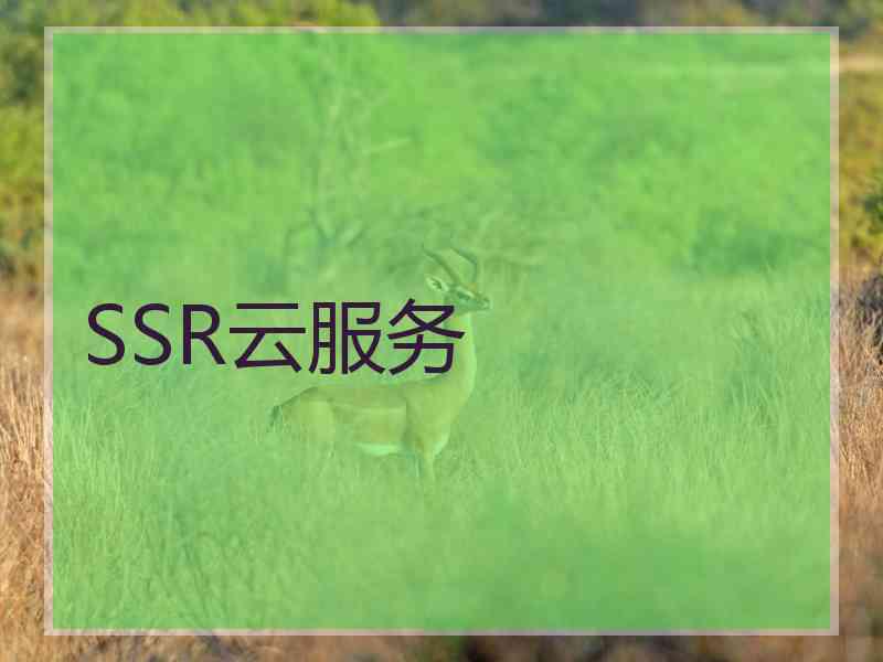 SSR云服务
