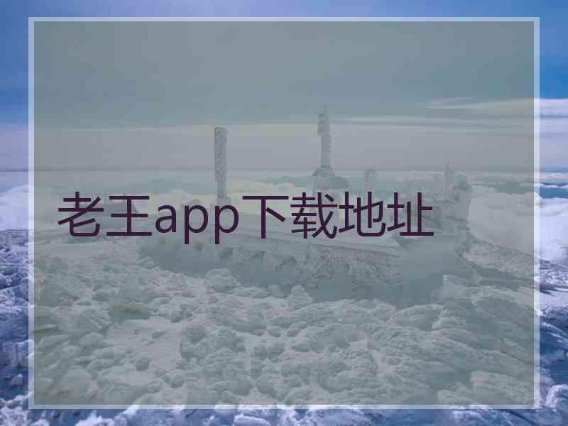 老王app下载地址