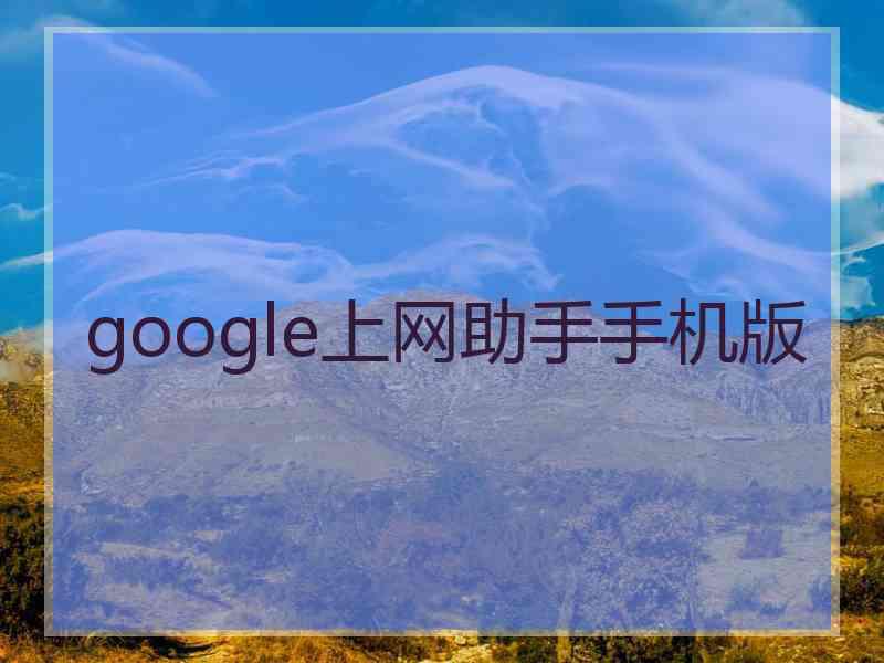 google上网助手手机版