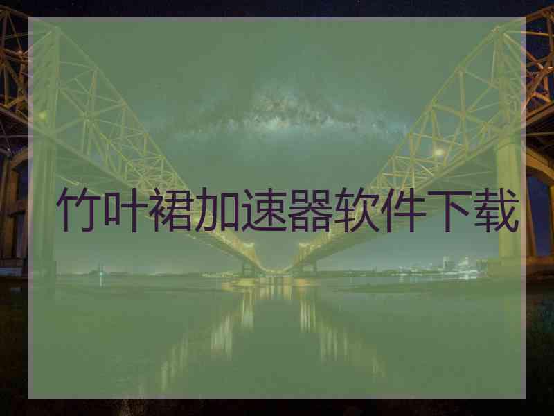 竹叶裙加速器软件下载