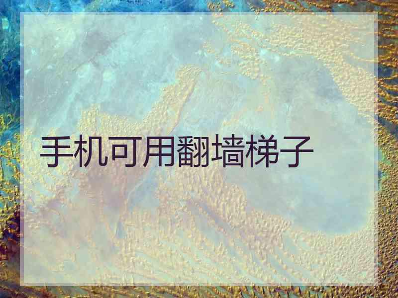 手机可用翻墙梯子