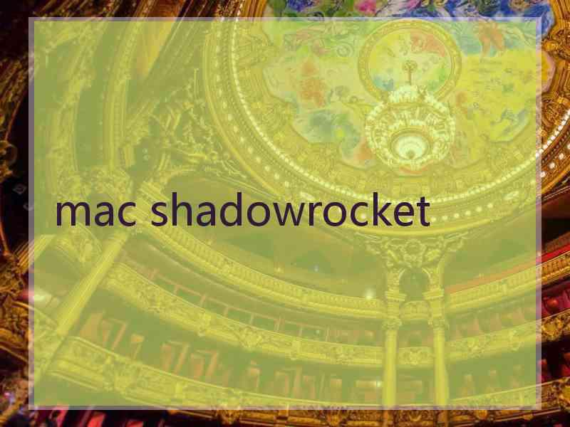 mac shadowrocket