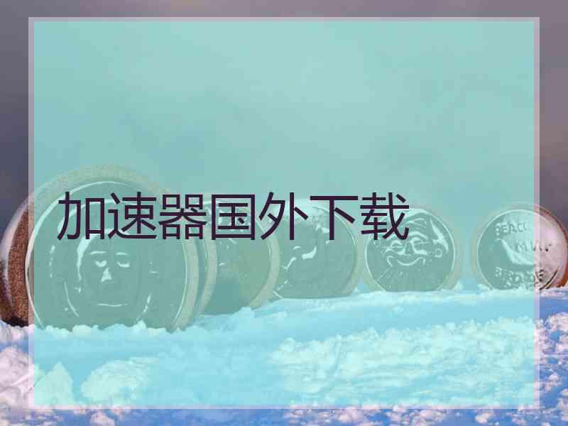 加速器国外下载