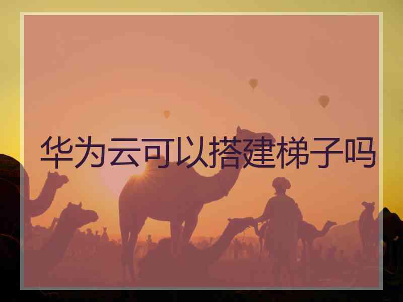 华为云可以搭建梯子吗