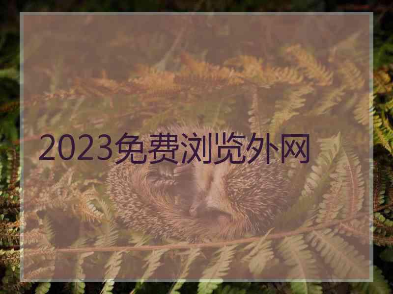 2023免费浏览外网