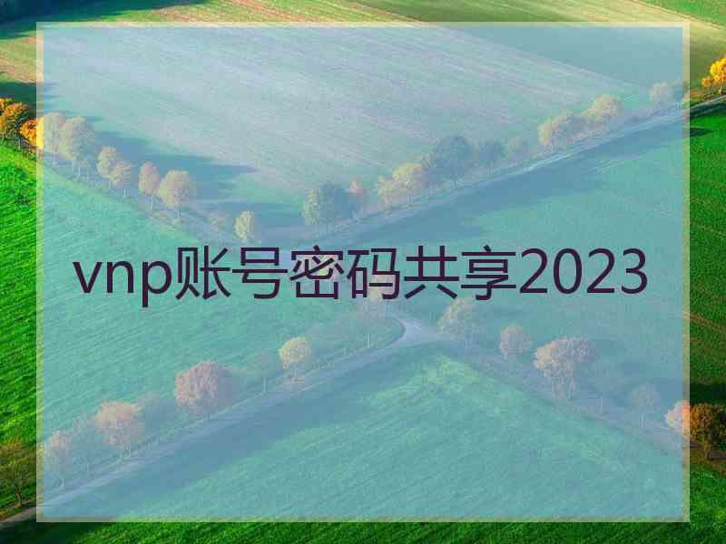 vnp账号密码共享2023