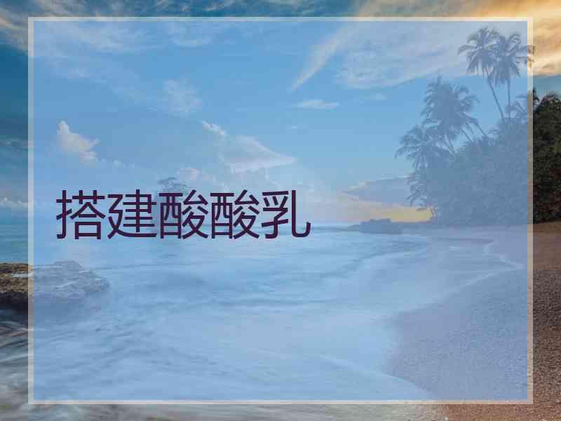搭建酸酸乳