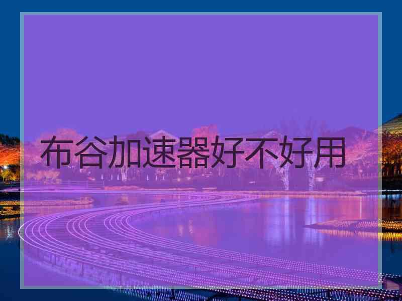 布谷加速器好不好用